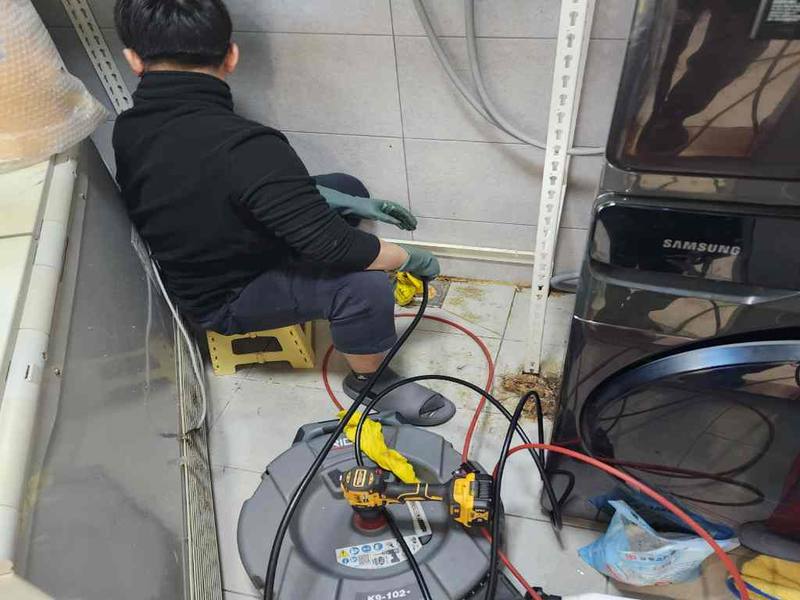 성남 싱크대막힘 작업사례 6